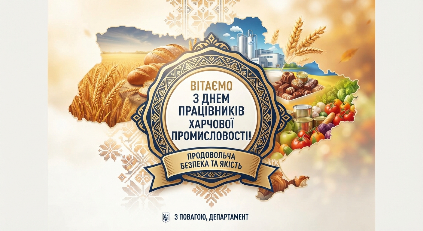 Шановні працівники харчової промисловості! Шановні працівники харчової промисловості!